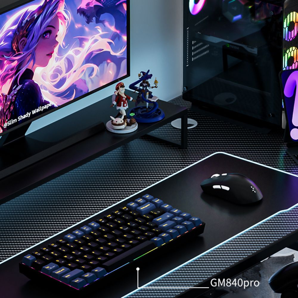 Chuột Gaming không dây Newmen GW9 ĐEN (Bluetooth/Wireless/ Pin sạc)