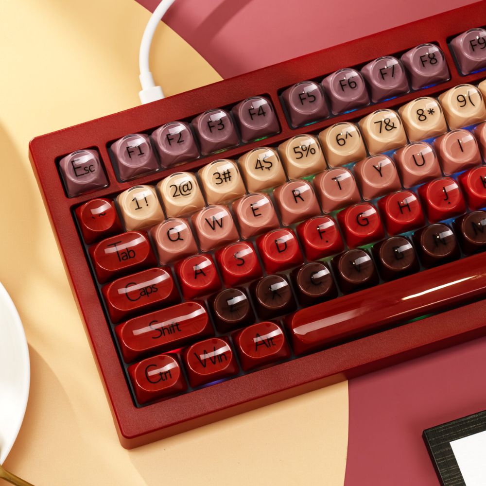 Bàn phím cơ AKKO Veekos K75 Wine Red 