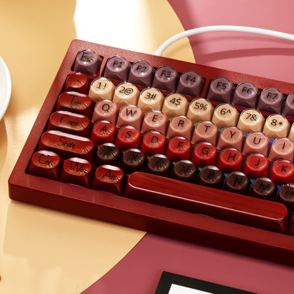 Bàn phím cơ AKKO Veekos K75 Wine Red 