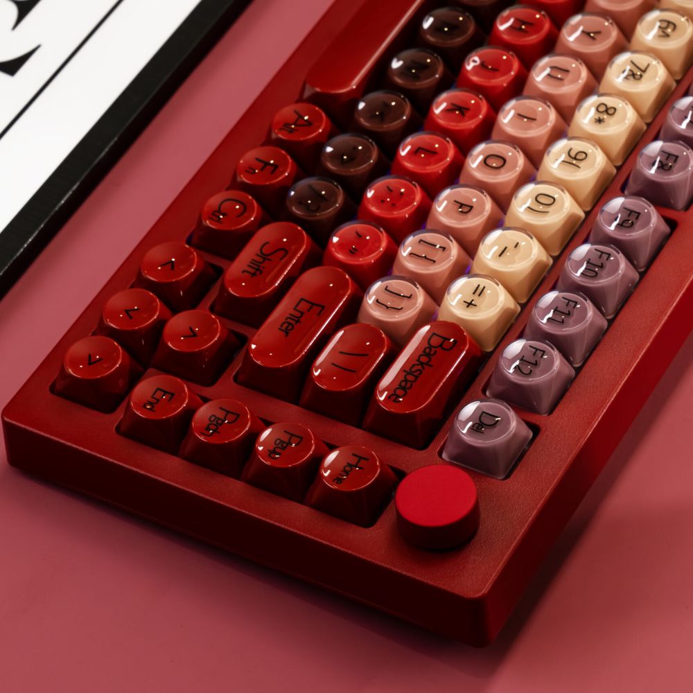 Bàn phím cơ AKKO Veekos K75 Wine Red 