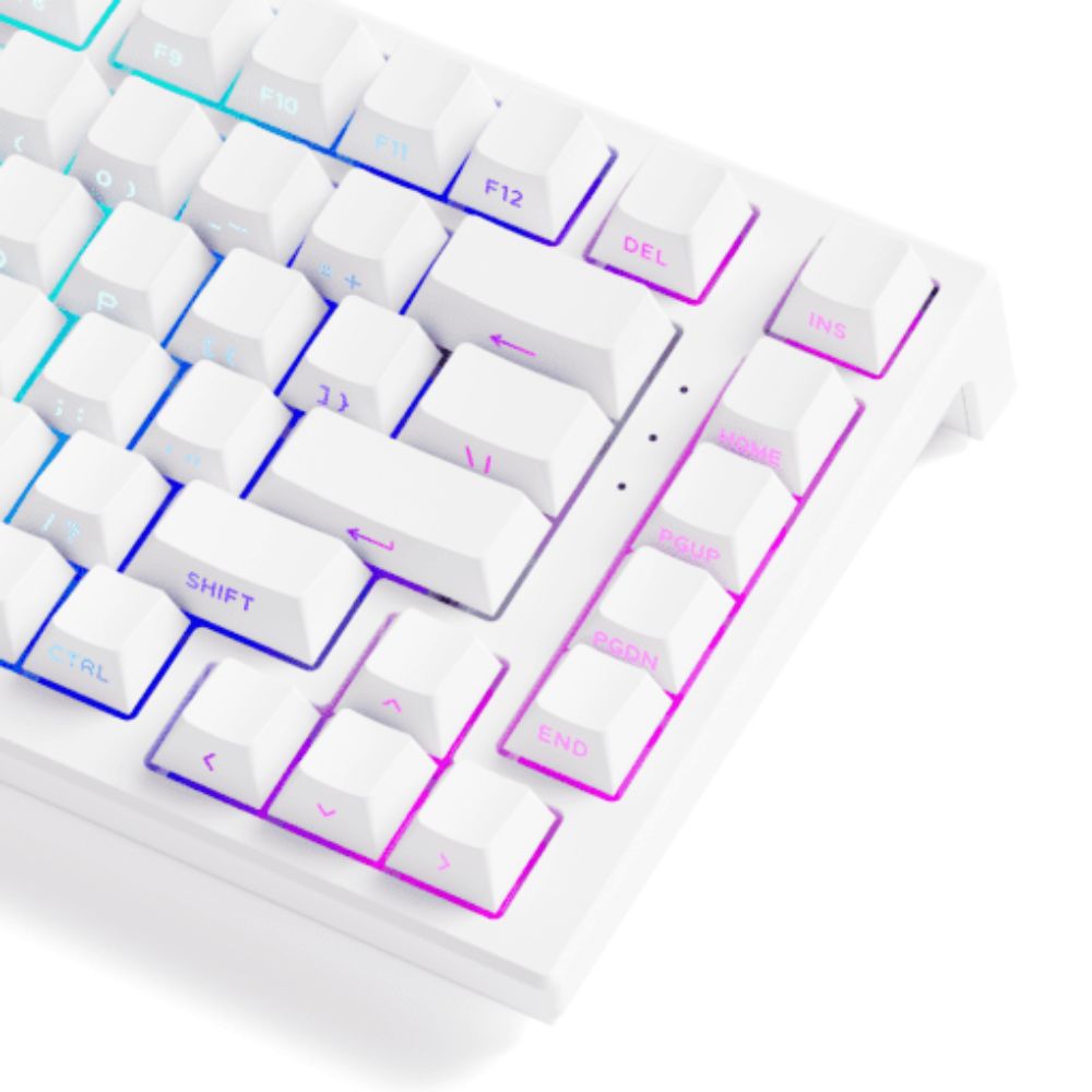 Bàn phím cơ AKKO FUN60 Max SP White Glare Magnetic Switches (Tri-mode) 8K in 2.4G (Trắng)