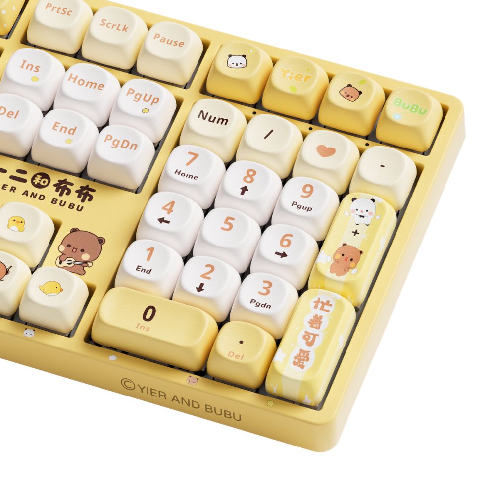 Bàn phím cơ AKKO 5108B Plus Yier and Bubu yellow (Vàng)