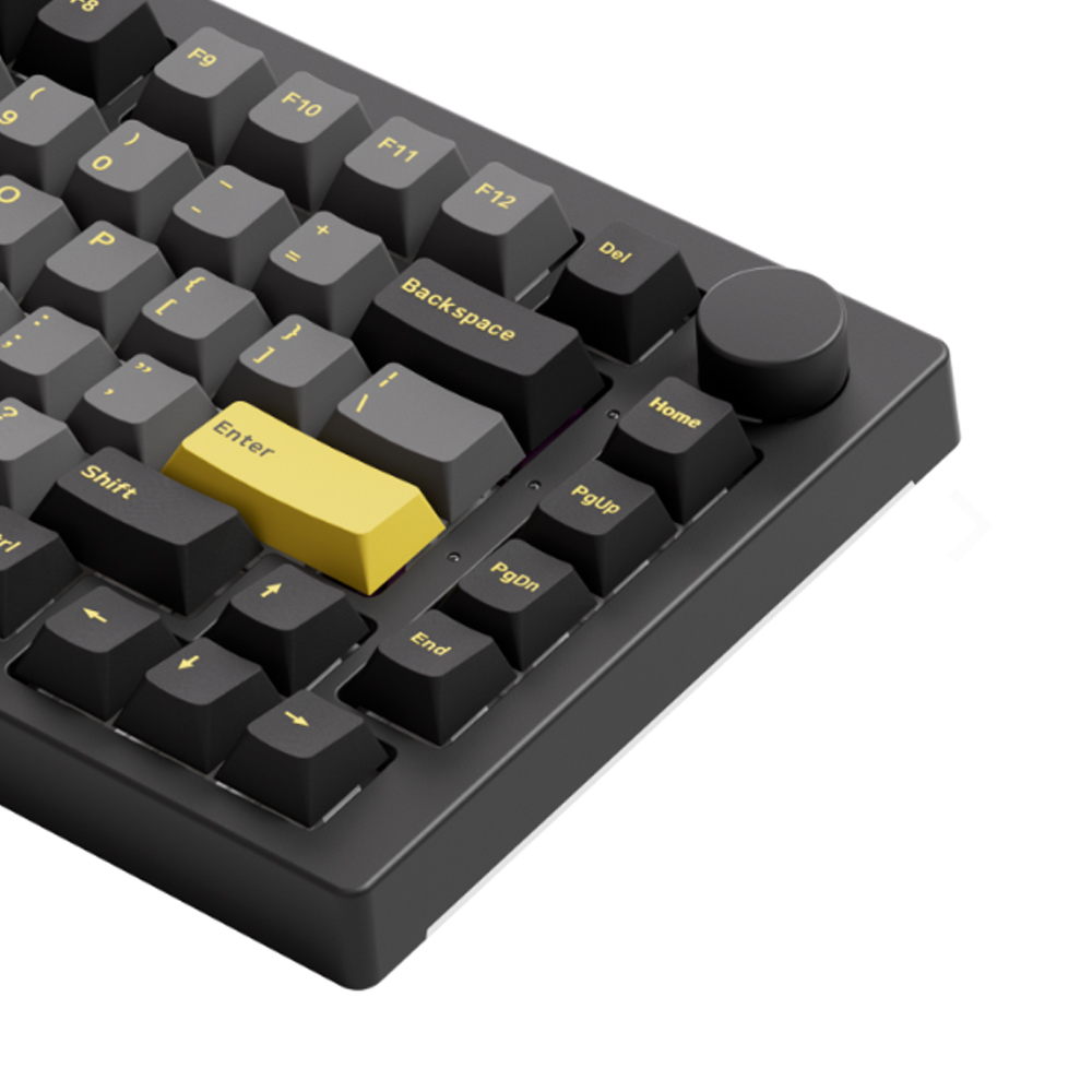 Bàn phím cơ AKKO 5075B Plus Black Gold  (Multi-modes / RGB /Hotswap ) 
