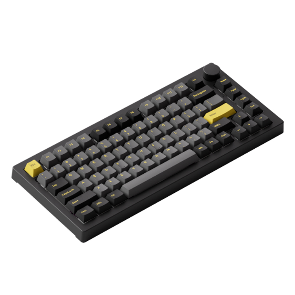 Bàn phím cơ AKKO 5075B Plus Black Gold  (Multi-modes / RGB /Hotswap ) 