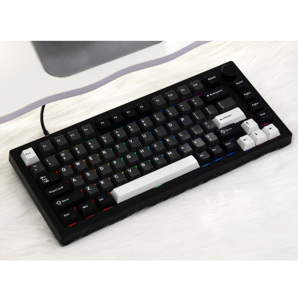Bàn phím cơ AKKO 5075S Black&Silver (Đen, Trắng)
