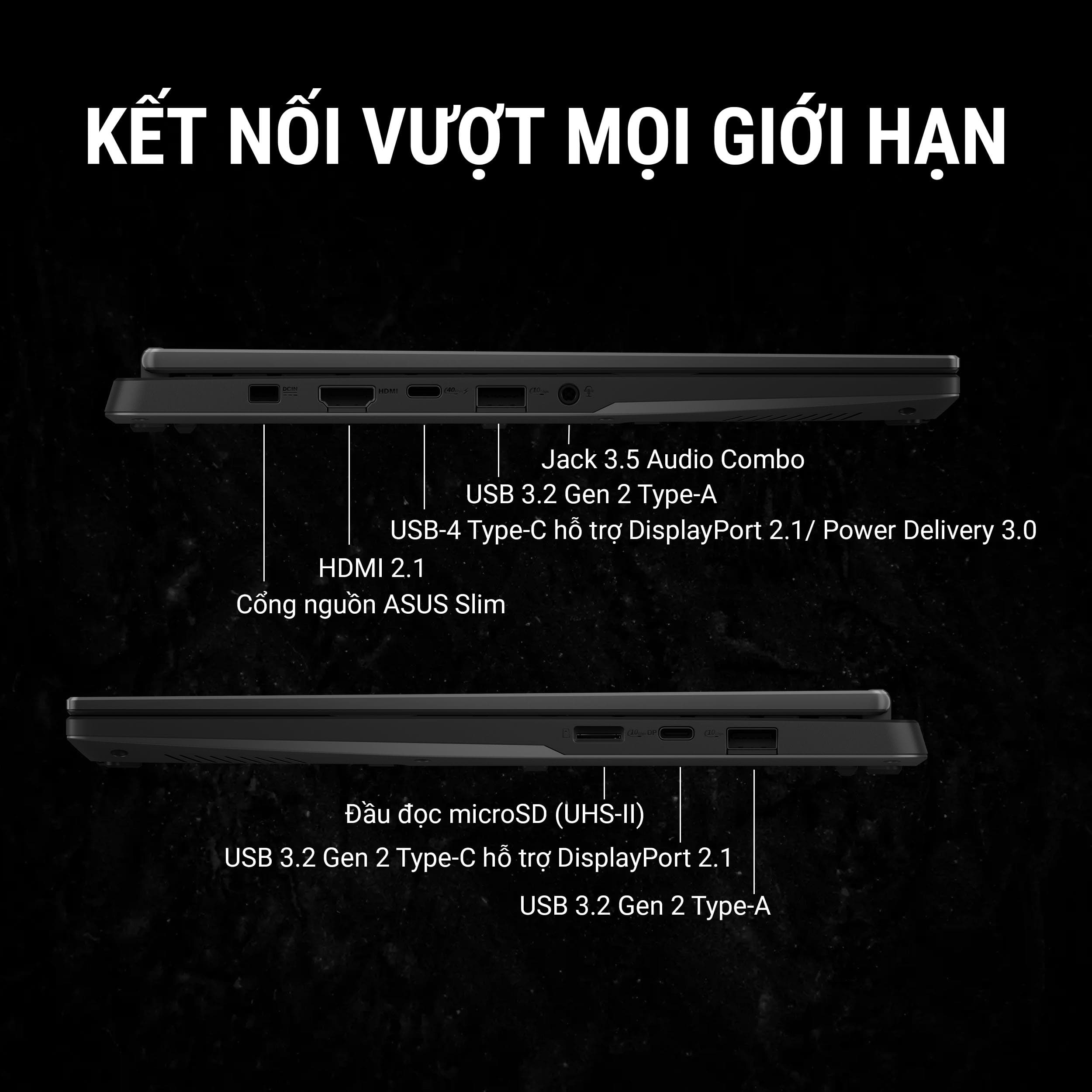 Laptop Asus TUF Gaming A14 FA401EA-RG034W (Ryzen AI MAX+ 392/ 64GB/ 1TB SSD/ Radeon 8060S/ 14 inch 2.5K/ 165Hz/ Win11/ Gray/ Vỏ nhôm)
