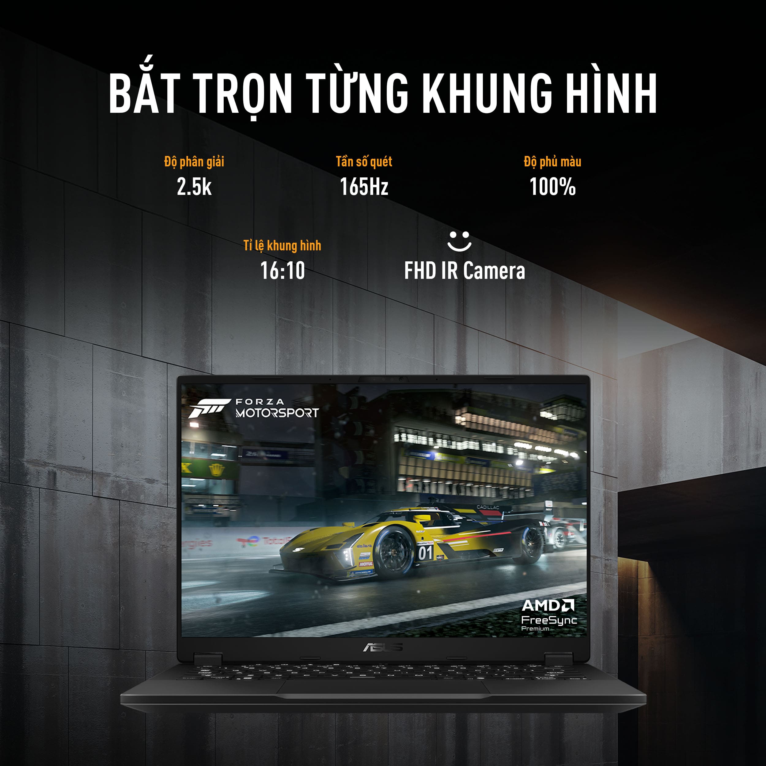 Laptop Asus TUF Gaming A14 FA401EA-RG034W (Ryzen AI MAX+ 392/ 64GB/ 1TB SSD/ Radeon 8060S/ 14 inch 2.5K/ 165Hz/ Win11/ Gray/ Vỏ nhôm)