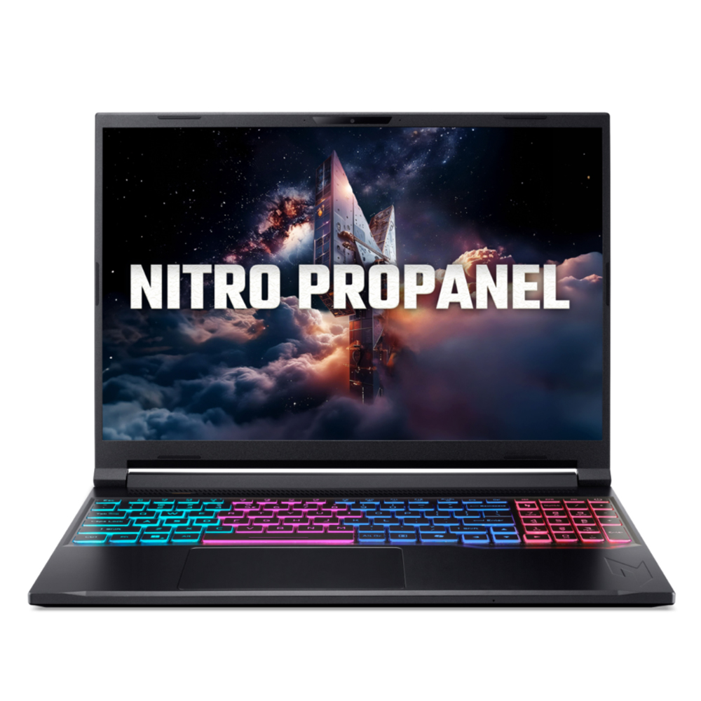 Laptop Acer Gaming Nitro ProPanel AN16S 71 58WQ (Core 5 210H/ 32GB/ 512GB SSD/ RTX 5050 8GB/ 16 inch FHD+/ 180Hz/ Win11/ Black/ 2Y) 