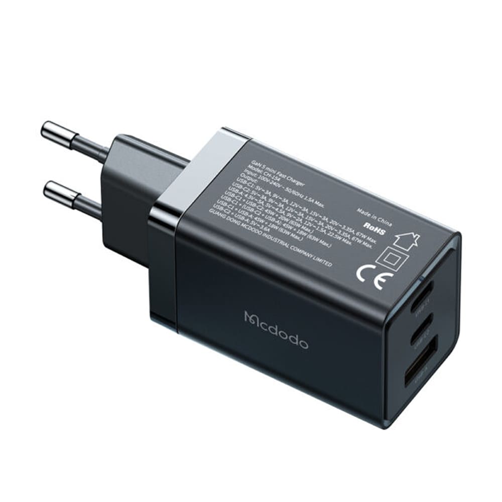 Củ sạc Mcdodo 2 cổng type C 1 cổng USB 67W CH-1541