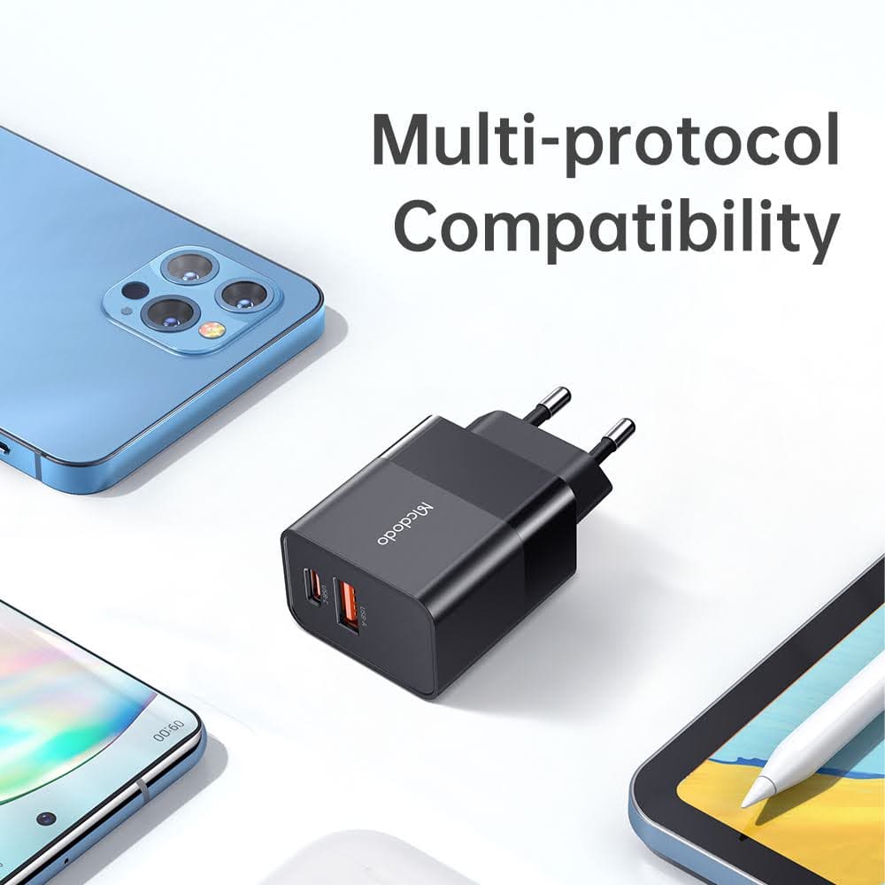 Củ sạc Mcdodo 1 cổng type C 1 cổng USB 20W CH-1951 