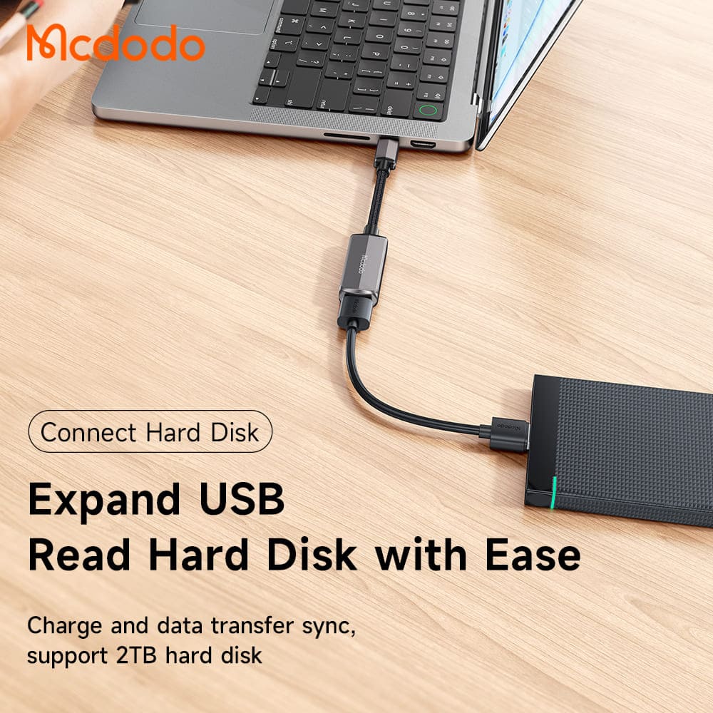 Bộ chuyển đổi Mcdodo OTG type-C sang type-C+USB