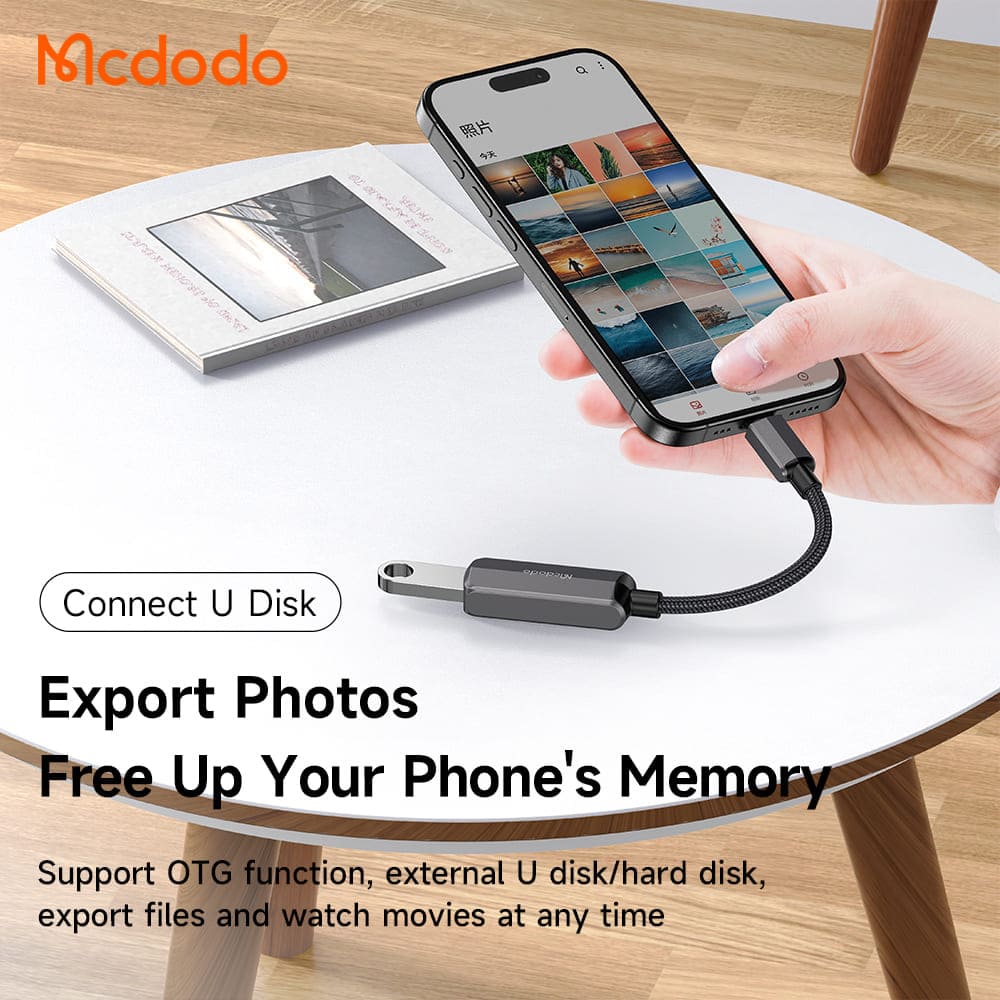 Bộ chuyển đổi Mcdodo OTG type-C sang type-C+USB