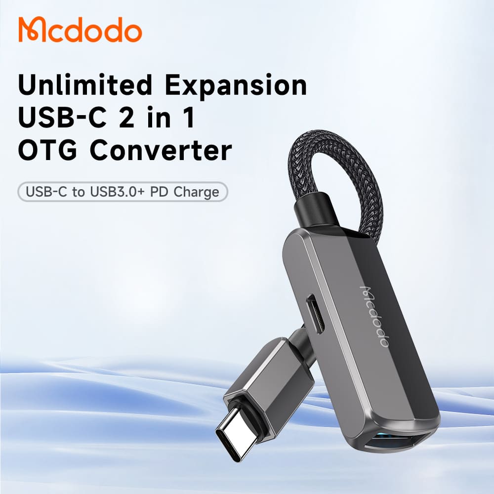Bộ chuyển đổi Mcdodo OTG type-C sang type-C+USB