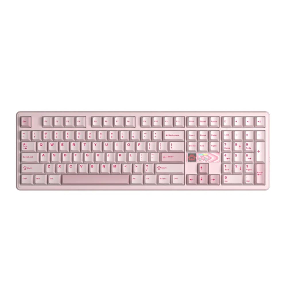 Bàn phím cơ Aula 3 MODE F108 Pro V2 Hồng Strawberry Mint switch 