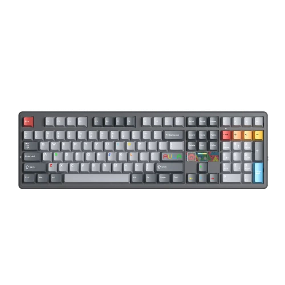 Bàn phím cơ Aula 3 MODE F108 Pro V2 đen xám Seascape switch 