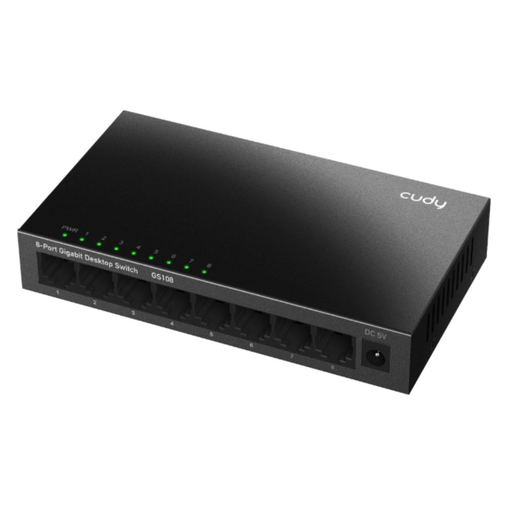 Switch Cudy GS108 (Gigabit 1000Mbps/ 8 Cổng/ Vỏ kim loại)
