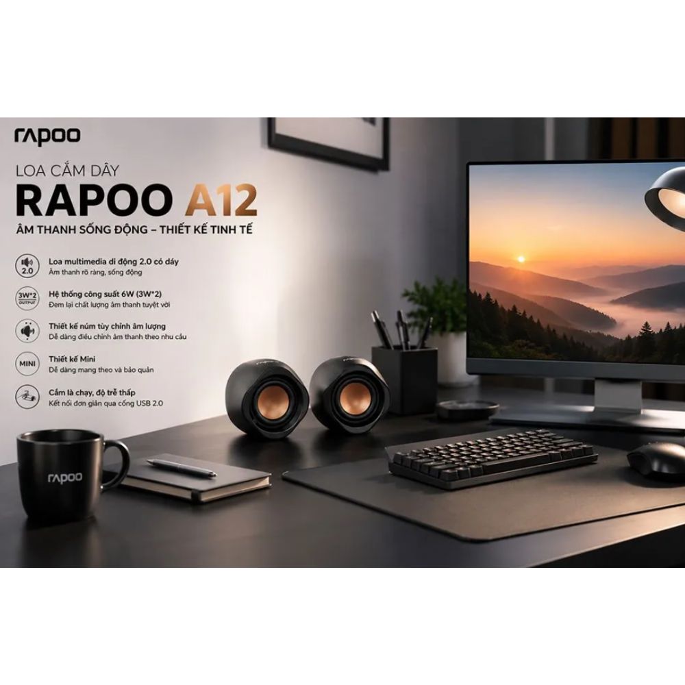 Loa vi tính Rapoo A12 