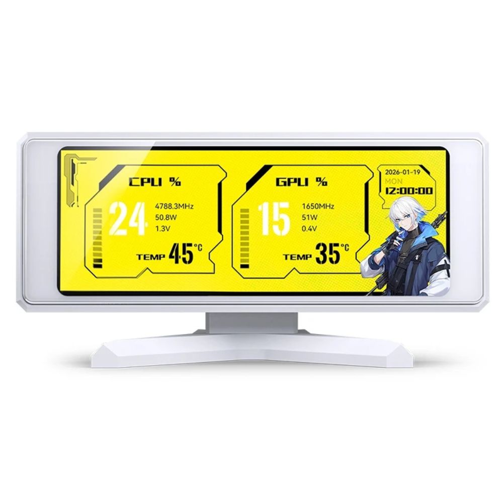 Màn hình phụ JONSBO DS339 White 