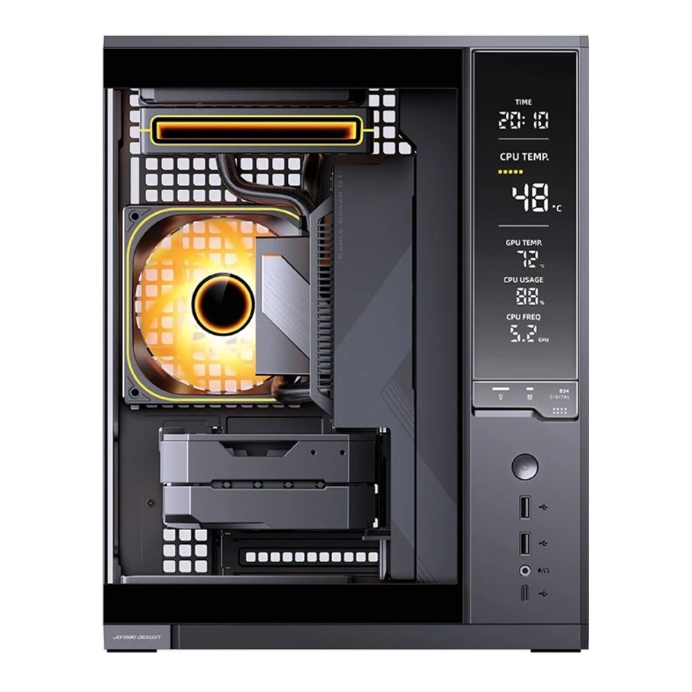 Vỏ máy tính JONSBO D34 BLACK (Mini Tower/ M-ATX/ Đen)