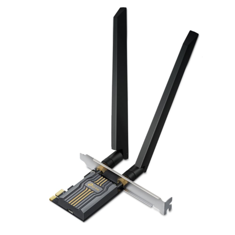 Cạc mạng không dây TP-Link PCI-E Archer TBE400E (Chuẩn BE/ BE6500Mbps/ 2 Ăng-ten ngoài/ Bluetooth)