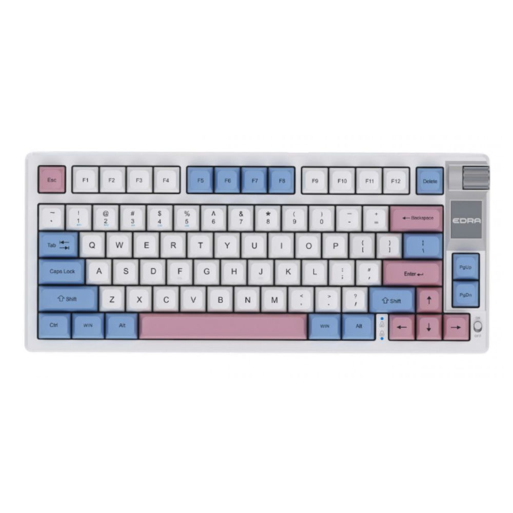 Bàn phím cơ E-Dra EK375WA blue-pink-white