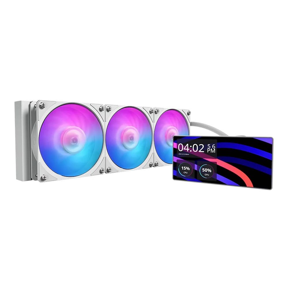 Tản nhiệt nước AIO Cooler Master MasterLiquid Core LCD 360 6-inch White ARGB 