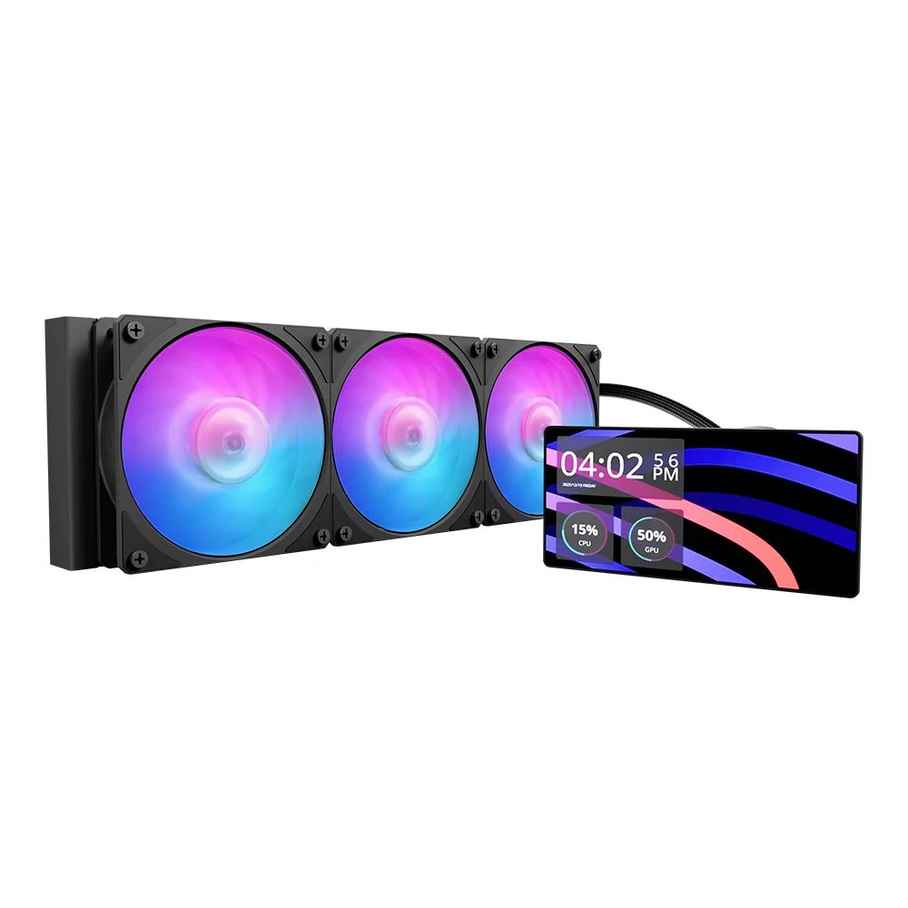 Tản nhiệt nước AIO Cooler Master MasterLiquid Core LCD 360 6-inch Black ARGB 