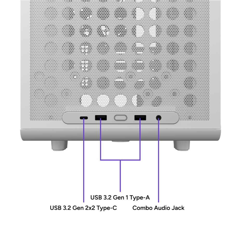 Vỏ máy tính Cooler Master Qube 340 màu trắng 