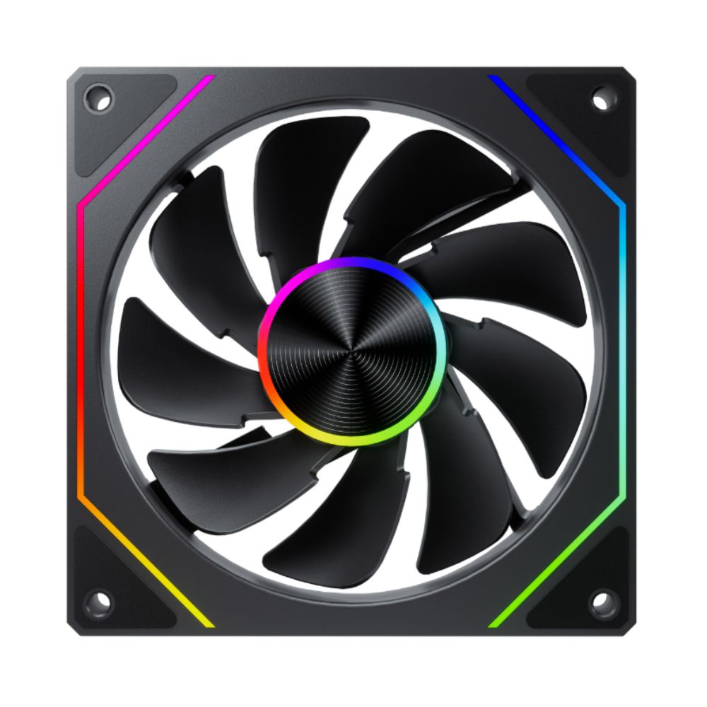 Quạt case KENOO ESPORT RGB INF1-V1-R (Gió Ngược) - Màu Đen 