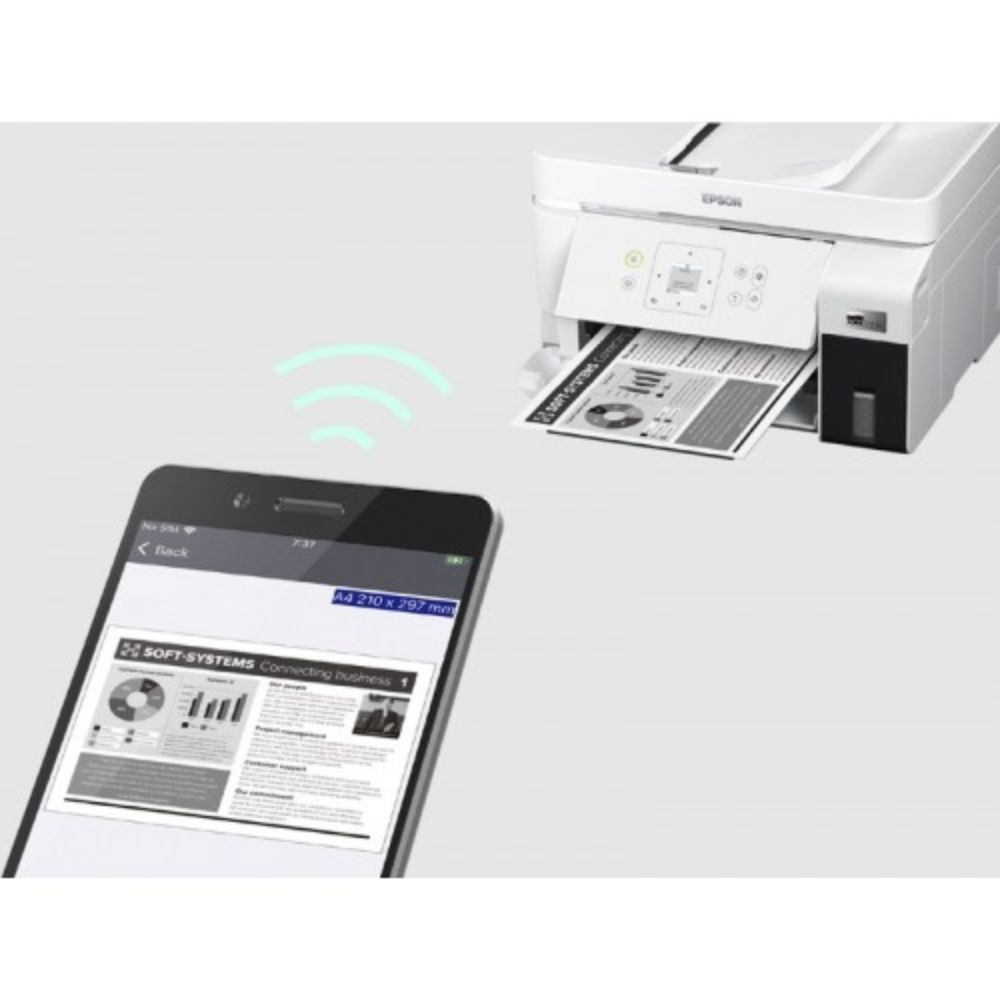 Máy in phun đen trắng Epson EcoTank M2050 (A4/A5/ In/ Copy/ Scan/ Đảo mặt/ ADF/ USB/ WIFI)