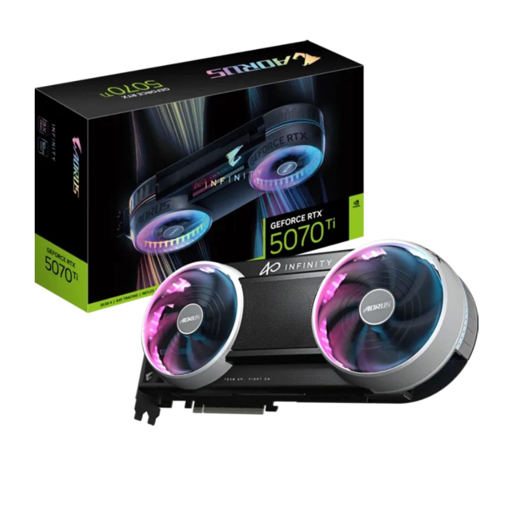 Cạc màn hình Gigabyte AORUS GeForce RTX 5070 Ti INFINITY 16G (N507TAORUS IF-16GD) 