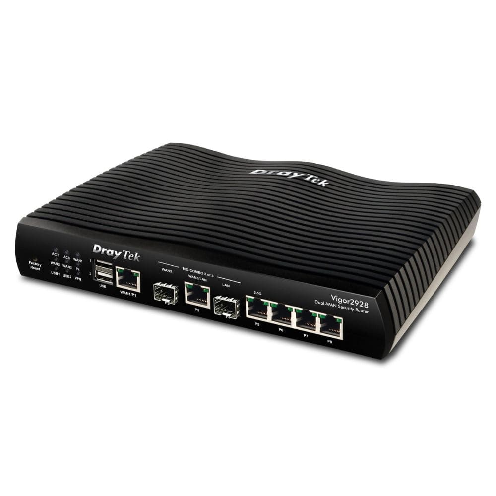 Thiết bị cân bằng tải Draytek Vigor2928 (3 cổng WAN/ 2 cổng SFP+/ Dưới 150 User)