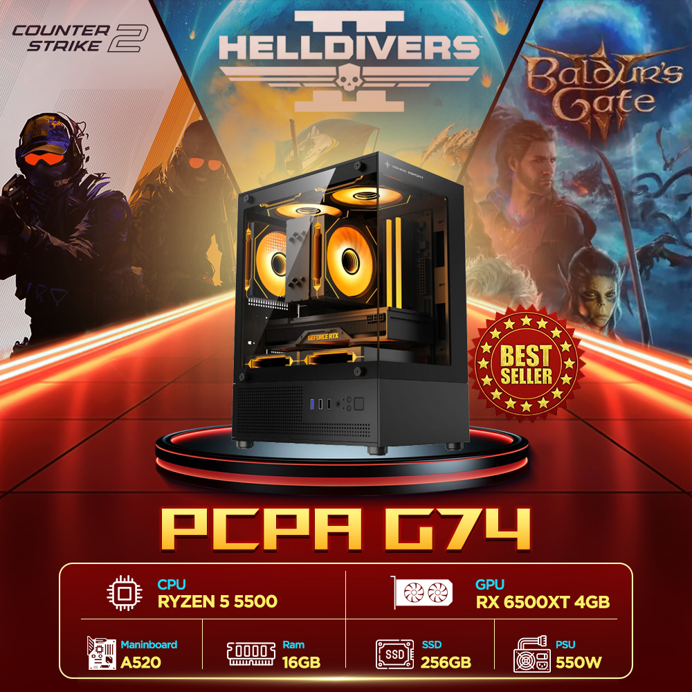 Máy tính PCPA G74 (R5 5500/16GB/RX 6500XT) 