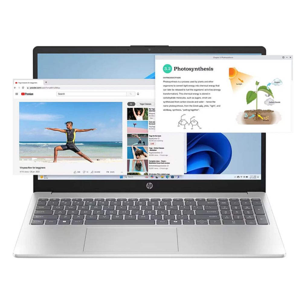 Laptop HP 15-fc0027ca - D96E6UA - Hàng nhập khẩu (R7 7730U/ 16GB/ 512GB SSD/ 15.6 inch FHD/ Win11/ Xám Bạc/ 1Y) 