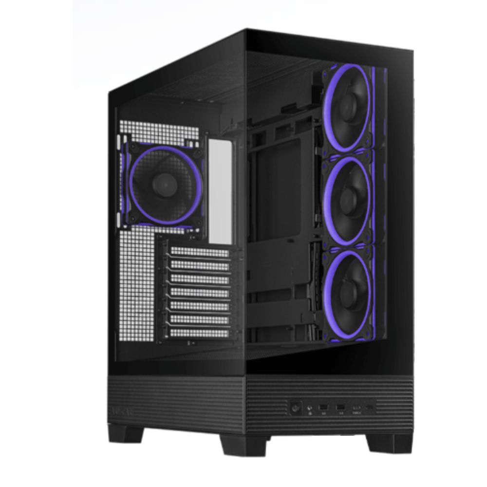 Vỏ máy tính Asus A31 Plus TG Black (ATX-sẵn 4 fan ARGB) 