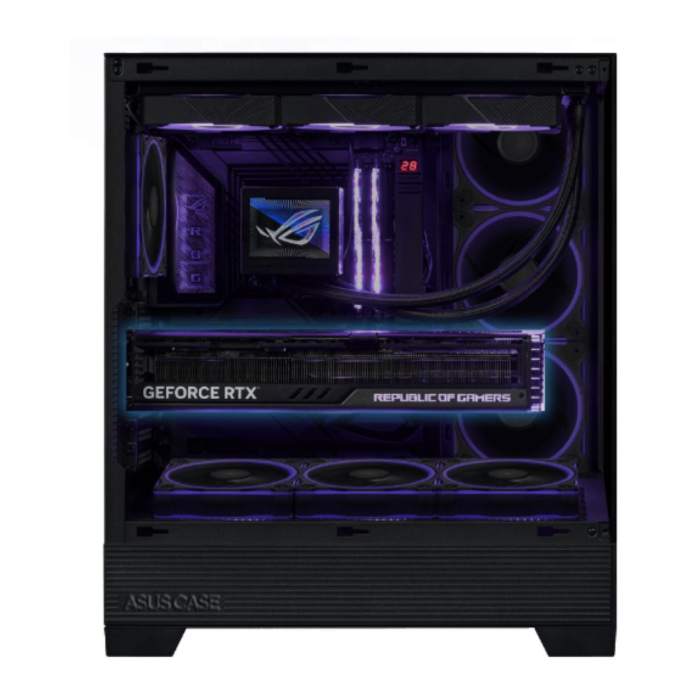 Vỏ máy tính Asus A31 Plus TG Black (ATX-sẵn 4 fan ARGB) 