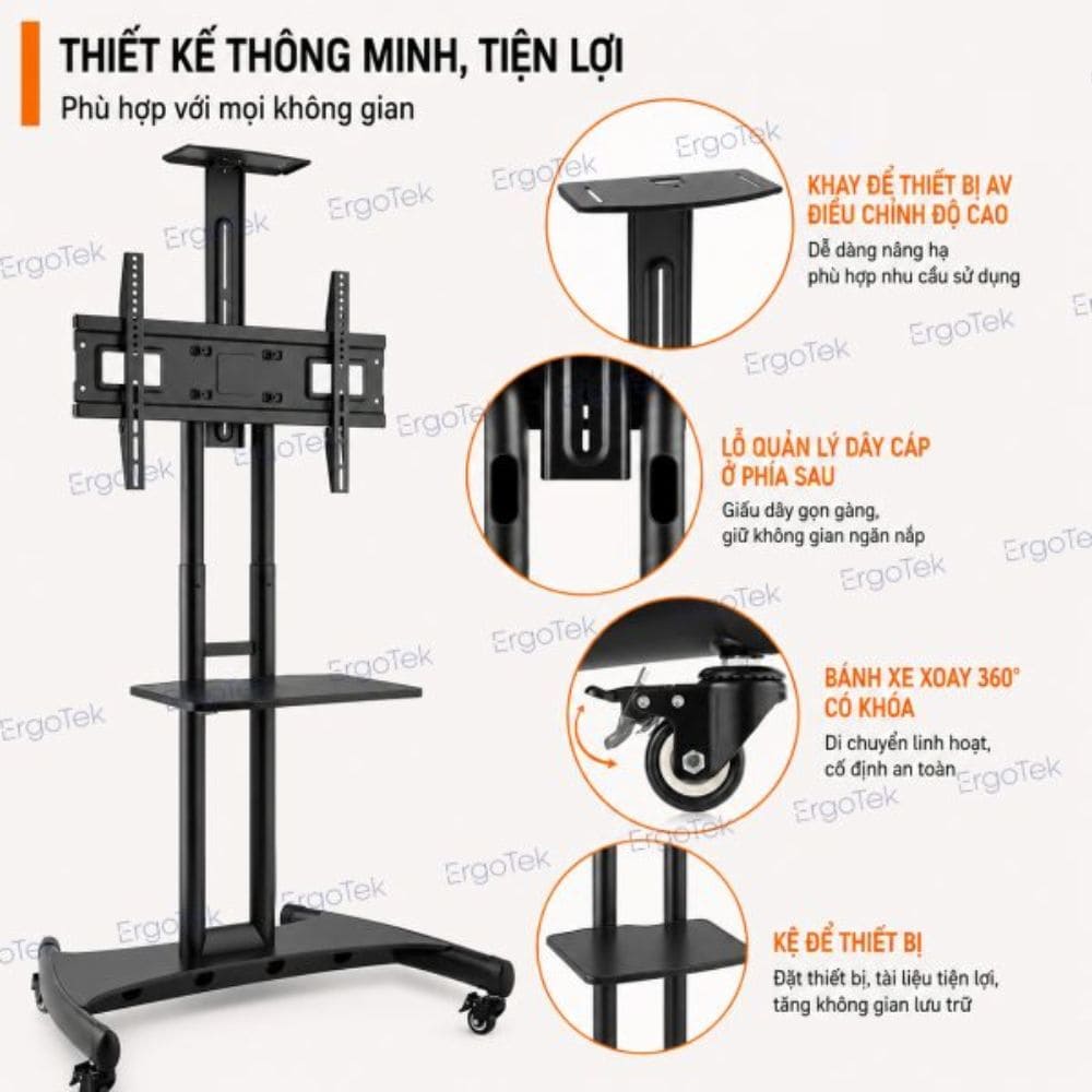 Giá treo Tivi di động Ergotek E2100 (32-79 inch) 