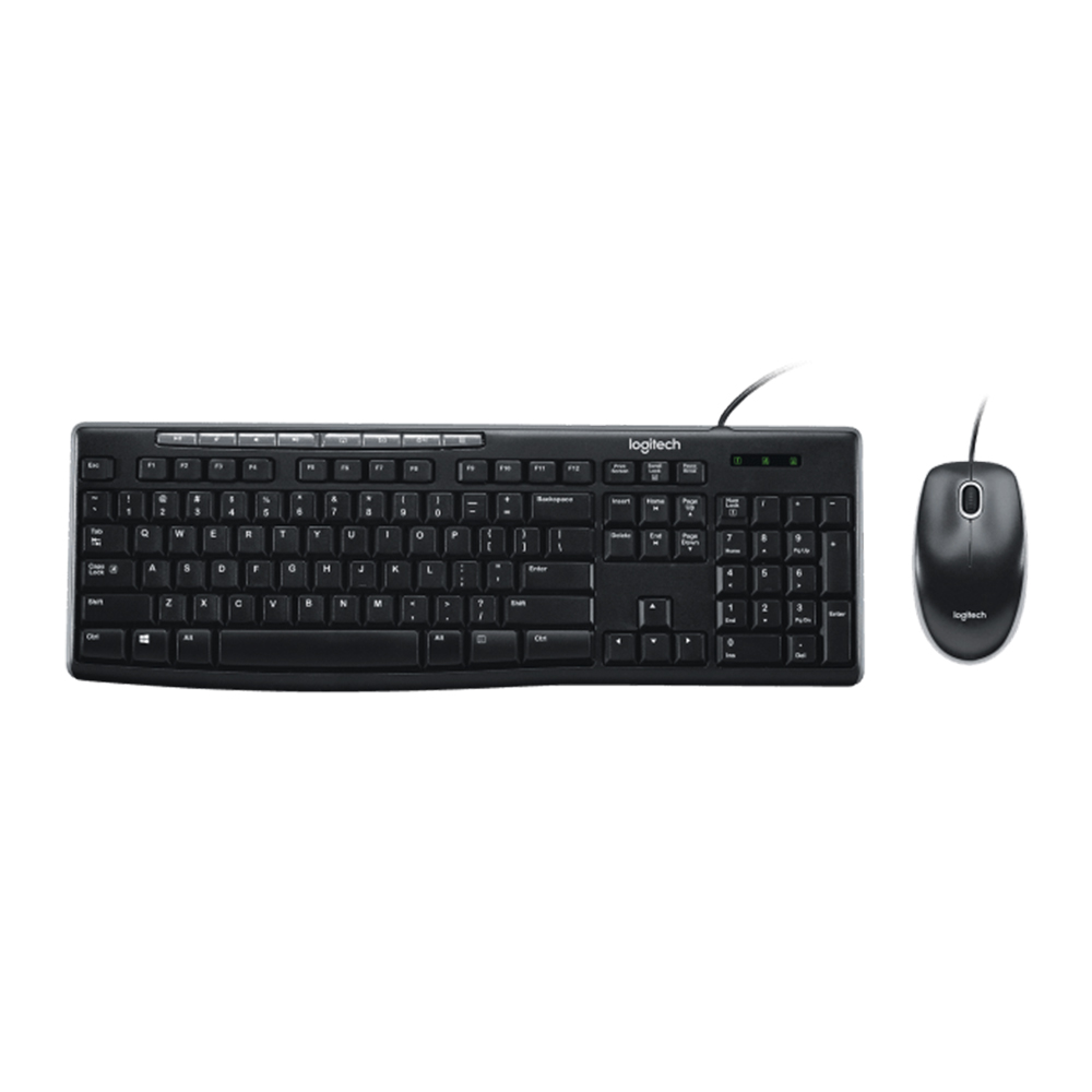 Bộ bàn phím chuột có dây Logitech MK200