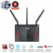 Bộ phát wifi Asus RT-AC86U Gaming AC2900Mbps (Thiết bị phát Wifi Gaming không dây 2 băng tần chuẩn AC2900 (2.4Ghz:750Mbps+ 5GHz: 2167Mbps) / 3 ăng-ten rời 5dBi + 1 ăng-ten ngầm 3dBi. Vi xử lý Dual Core 1.8Ghz đảm bảo 