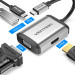 Cáp chuyển Vention TFAHB USB-C (TypeC) sang HDMI/VGA/USB3.0