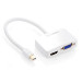 Cáp chuyển Ugreen 10427 Mini Displayport sang VGA + HDMI