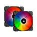 Quạt CPU Corsair Bộ 2 quạt máy tính 140mm Corsair SP140 PRO RGB LED kèm Node Core (CO-9050096-WW)