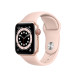 Đồng hồ thông minh Apple Watch Series 6 40mm (4G) Viền Nhôm Vàng - Dây Cao Su Hồng