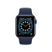 Apple Watch Series 6 40mm (4G) Viền Nhôm Xanh -Cao Su Xanh