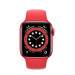 Đồng hồ thông minh Apple Watch Series 6 44mm (4G) Viền Nhôm Đỏ - Dây Cao Su Đỏ