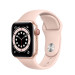 Đồng hồ thông minh Apple Watch Series 6 44mm (4G) Viền Nhôm Vàng - Dây Cao Su Hồng