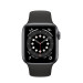 Đồng hồ thông minh Apple Watch Series 6 44mm (4G) Viền Nhôm Xám - Dây Cao Su Đen