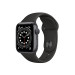 Đồng hồ thông minh Apple Watch Series 6 40mm (GPS) Viền Nhôm Xám- Dây Cao Su Đen