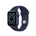 Đồng hồ thông minh Apple Watch Series 6 40mm (GPS) Viền Nhôm Xanh- Dây Cao Su Xanh