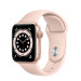 Đồng hồ thông minh Apple Watch Series 6 44mm (GPS) Viền Nhôm Vàng - Dây Cao Su Hồng